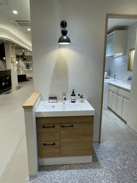 洗面台（洗面所） ウィット 間口75cm チェリー SU3065の展示品（大阪